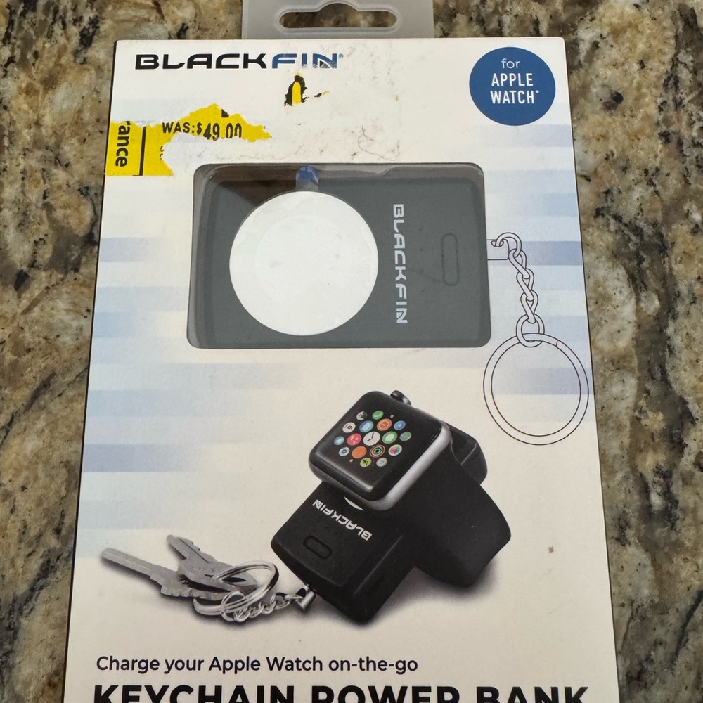 NEW Blackfin Keychain Power Bank for Apple Watch Series 3, 2, 1 and 1st gen
